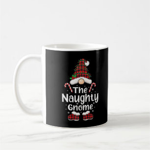 Red Karo karierte Muster pajama Naughty Gnome Chri Kaffeetasse