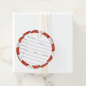 RED KARO MOSAIC 2" Rundgarntags Geschenkanhänger (Beispiel)