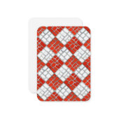 RED-KARO MOSAIC 3.5x2.5 - Flachbildschirm / Vertik Mitteilungskarte (Vorderseite/Rückseite Beispiel)