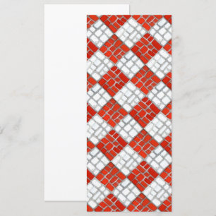 RED KARO MOSAIC 4x9,25 Flachkarte / Vertikal Karte