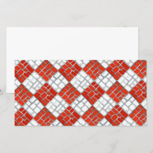 RED KARO MOSAIC 8x4 Flachkarte / Horizontal Karte