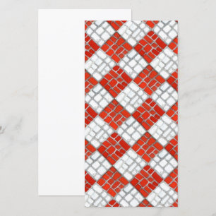 RED KARO MOSAIC 8x4 Flachkarte / Vertikal Karte