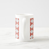 RED KARO MOSAIC Bone China Tasse (Rückseite)