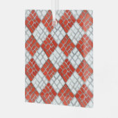RED KARO MOSAIC Glasplatz Ornament Aus Glas (Vorderseite links)