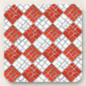 RED KARO MOSAIC Hard Plastics Untersetzer (Vorderseite)