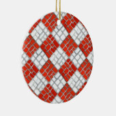RED KARO MOSAIC Keramik Circle Ornament (Rechts)