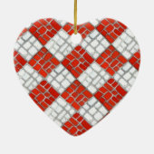RED KARO MOSAIC Keramik Herzstück Keramik Ornament (Hinten)