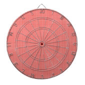 Red Karo Pattern Dartscheibe (vorne)