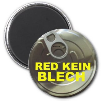 RED KEIN BLECH -  MAGNET