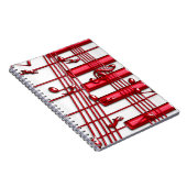 Red Keyboard Foto Notebook Notizblock (Rechte Seite)