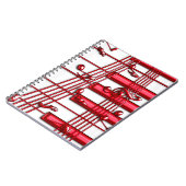 Red Keyboard Foto Notebook Notizblock (Linke Seite)