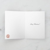 Red Kimono Flying Cranes kundenspezifisch Gold Dankeskarte (Innenseite)