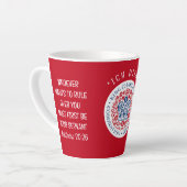 Red KING CHARLES III Coronation Milchtasse (Linke Ecke)