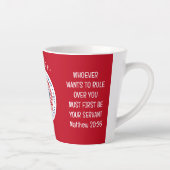 Red KING CHARLES III Coronation Milchtasse (Rechts)