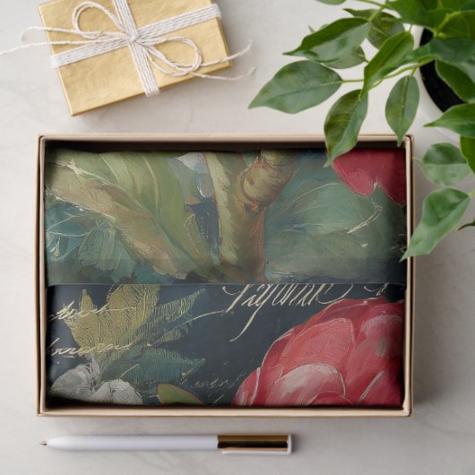 Red King Protea Blume Decoupage Seidenpapier (Geschenk)