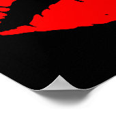 Red Kiss Poster (Ecke)