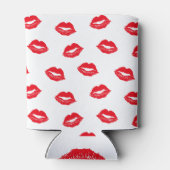 Red Kisses Personalisiert Wedding Dosenkühler (Rückseite)