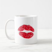 Red Kissing Lips Kaffeetasse (Links)