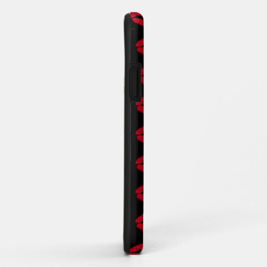 Red Kissing Lips Muster Case-Mate iPhone Hülle (Hinten/Rechts)