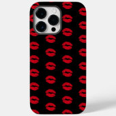 Red Kissing Lips Muster Case-Mate iPhone Hülle (Rückseite)