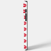 Red Kissing Lips Muster Case-Mate iPhone Hülle (Rückseite / Links)