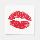 Red Kissing Lips Serviette (Vorderseite)