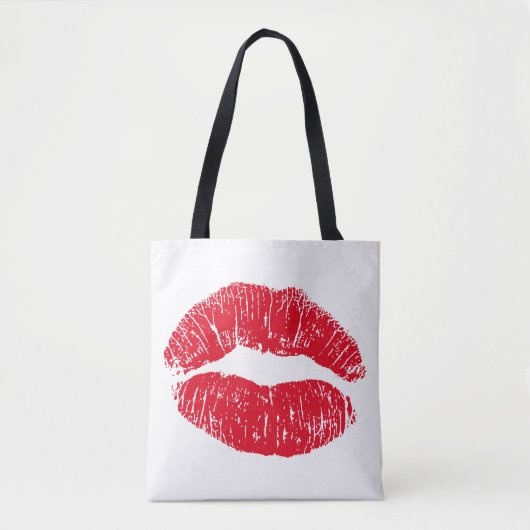 Red Kissing Lips Tasche (Vorderseite)