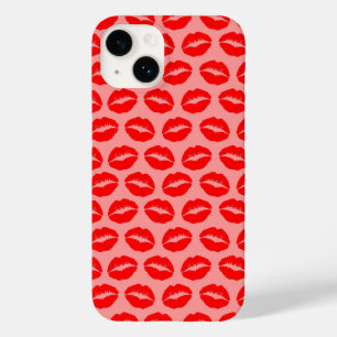 Red Kissy Lips Case-Mate iPhone Hülle