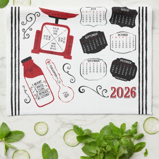 Red Kitchen Conversions Geschirrtuch (Gefaltet)