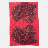 Red Kitchen Handtuchschalen laufen in der Starry N Geschirrtuch (Vertikal)