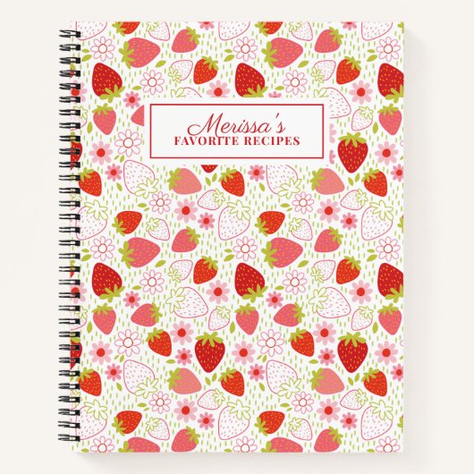 Red Kitchen Rezept Kochbuch Notizblock (Vorderseite)