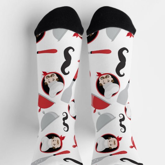 Red Kitchen Socken (Oben)