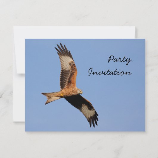 Red Kite Party Einladung (Vorderseite)