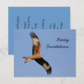 Red Kite Party Einladung (Vorne/Hinten)