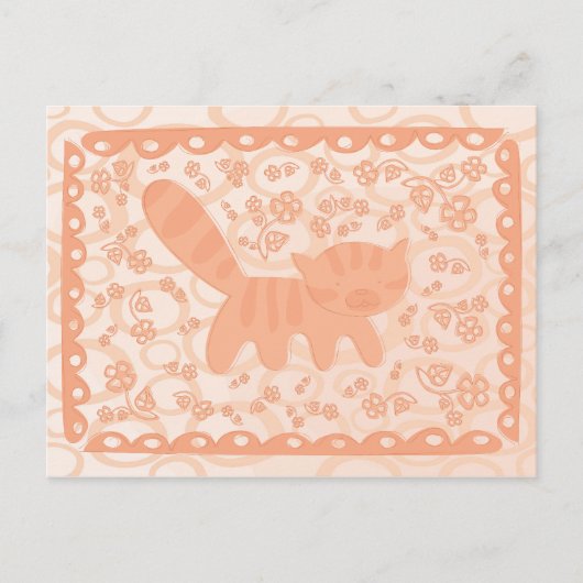 Red Kitten1 Postkarte (Vorderseite)