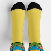 Red Kitten Crew Socks Socken (Oben)