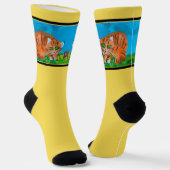 Red Kitten Crew Socks Socken (Gewinkelt)