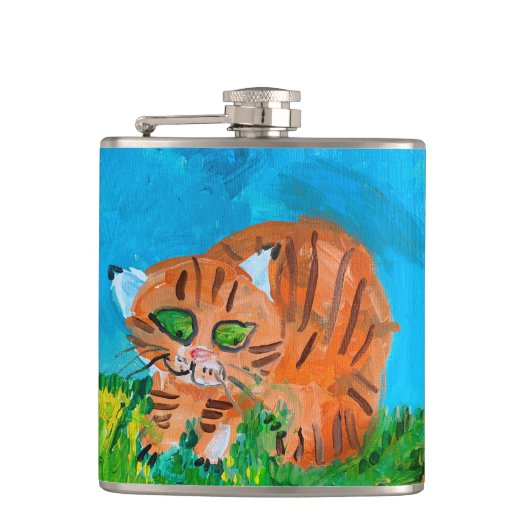 Red Kitten Flachmann (Vorderseite)