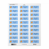 Red Kitten Postage Label (Vorne)