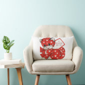 Red Kitten Valentine Lumbar Kissen (Stuhl )