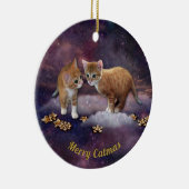 Red Kittens Keramik Ornament (Rechts)