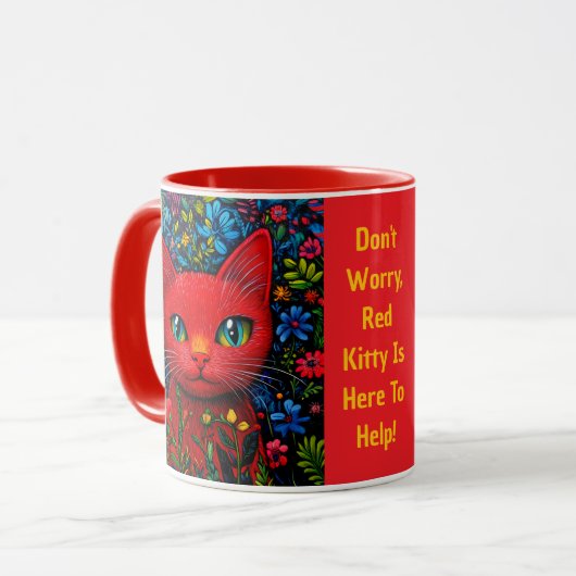 Red Kitty Tasse (Vorderseite Links)