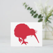 Red Kiwi Postkarte (Stehend Vorderseite)