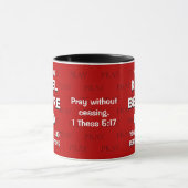 Red KNEEL VOR GOTTES Gebet Tasse (Zentrum)