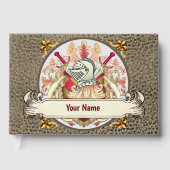 Red Knight Familienwappen Nachname Gästebuch (Vorderseite)