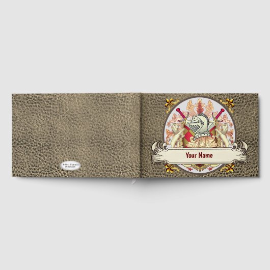 Red Knight Familienwappen Nachname Gästebuch (Voll)