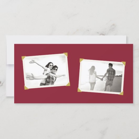 Red Knot Double Happiness Chinesisches Hochzeitsfe Save The Date (Rückseite)