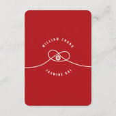 Red Knot Gewerkschaft Double Happiness Chinesische Begleitkarte (Rückseite)