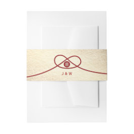 Red Knot Gewerkschaft Double Happiness Chinesische Einladungsbanderole