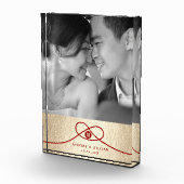 Red Knot Gewerkschaft Double Happiness Chinesische Fotoblock (Rechts)